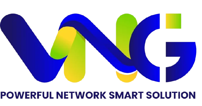 Logo VisionNet (VNG) — Powerful Network, Smart Solution